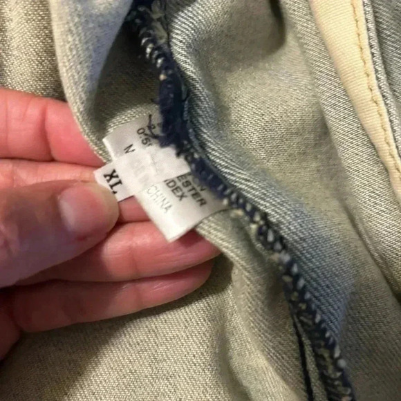 Anchor Blue Painted Denim Jacket By Lifted Anchor - Men Size: XL - Picture 11 of 14